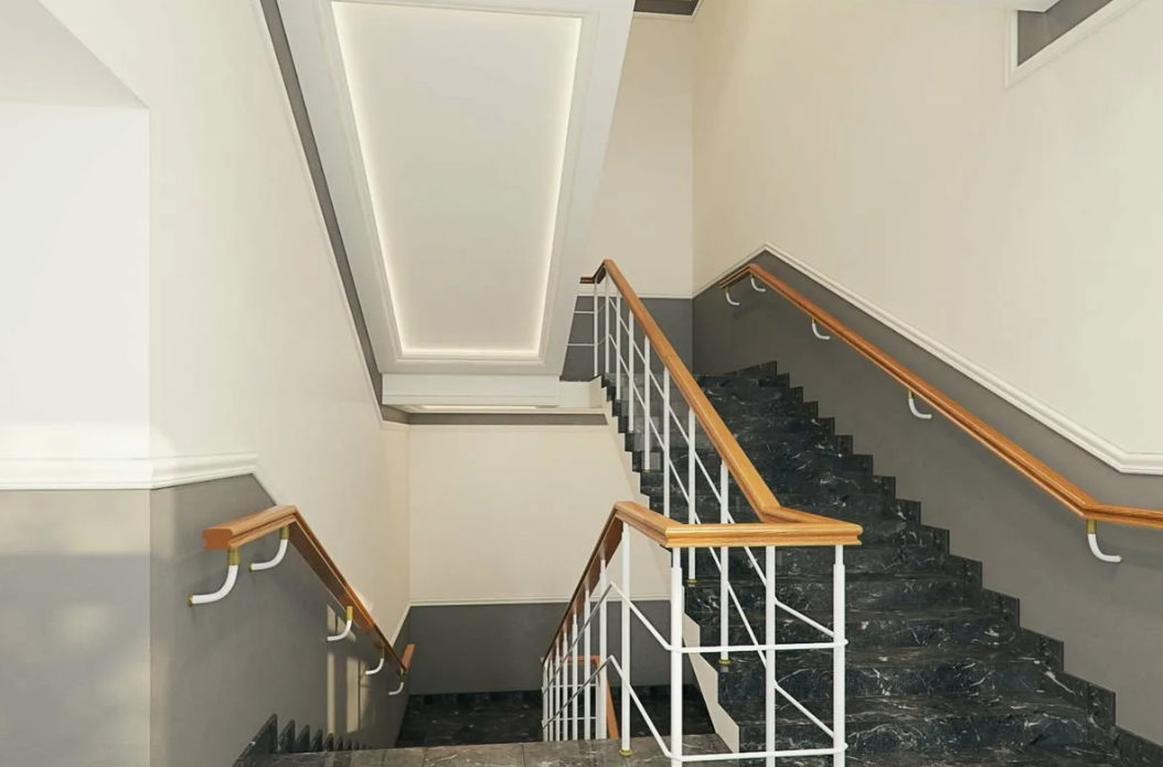 Мало кто задумывался о том, почему в большинстве домов лестницы изгибаются влево и почему перила тоже расположены с левой стороны.-4