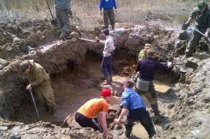 Жердевские поисковики обнаружили останки советского солдата