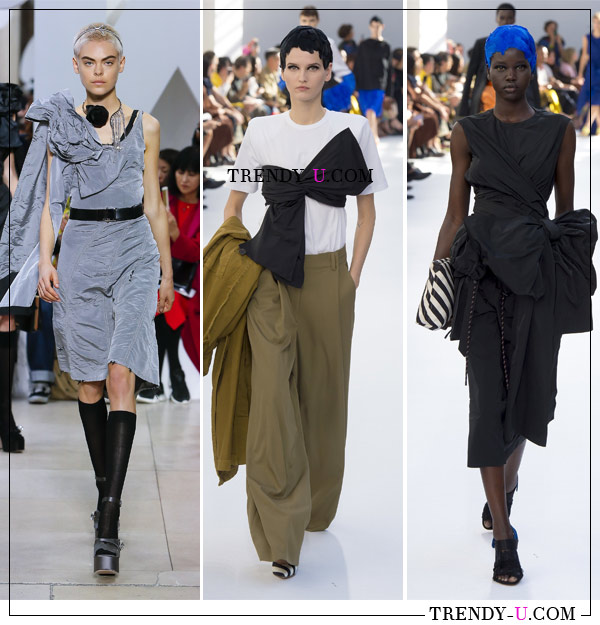 Банты на одежде в коллекциях Miu Miu и Dries van Noten SS 2019 Банты на одежде в коллекциях Miu Miu и Dries van Noten SS 2019