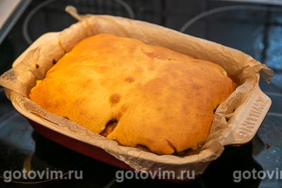 Фотографии рецепта Заливной пирог с хурмой, 08 Заливной пирог с хурмой, Шаг 08