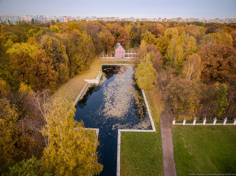 Осеннее КУСКОВО с высоты птичьего полета Кусково, факты, фото