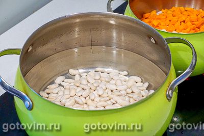 Фотографии рецепта Густой томатный суп с белой фасолью, 05 Густой томатный суп с белой фасолью, Шаг 05