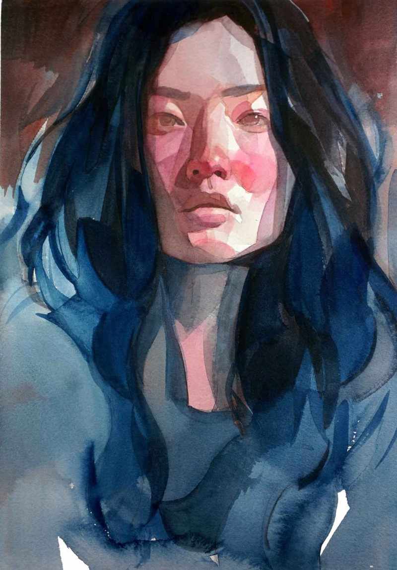 Художник из Лос-Анджелеса. Nick Runge 3 Distant blue. Nick Runge