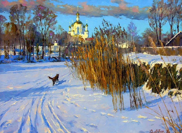 «Тихий вечер на Цне». Автор: Дмитрий Левин. «Тихий вечер на Цне». Автор: Дмитрий Левин.
