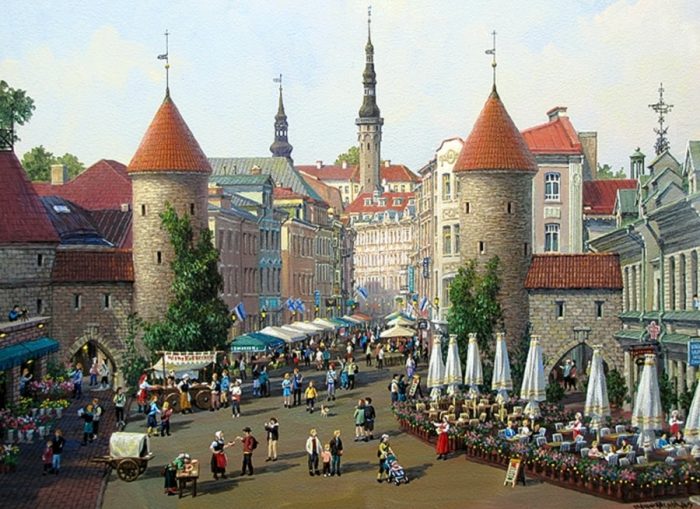 работы Александра Чена – 06 КИТАЙСКИЙ ХУДОЖНИК ALEXANDER CHEN. ГОРОДА МИРА