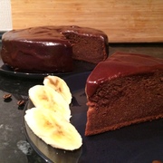 Шоколадно-банановый торт