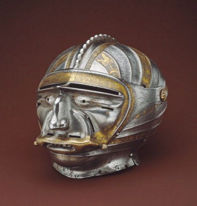 Закрытый шлем-маска 1515 г. Кольман Хельсшмидт. Вес 2146 г. Аугсбург, Германия, 1515 Закрытый шлем-маска 1515 г. Кольман Хельсшмидт. Вес 2146 г. Аугсбург, Германия, 1515