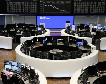 The German share price index DAX graph is pictured at the stock exchange in Frankfurt, Germany, June 18, 2021. REUTERS/Staff The German share price index DAX graph is pictured at the stock exchange in Frankfurt, Germany, June 18, 2021. REUTERS/Staff