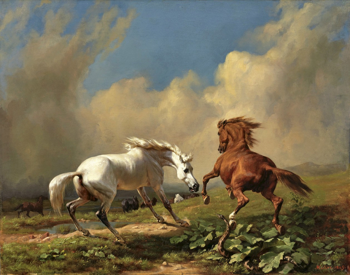 Rudolf-Koller-scheuende-pferde-bei-aufziehendem-gewitter (700x551, 402Kb)