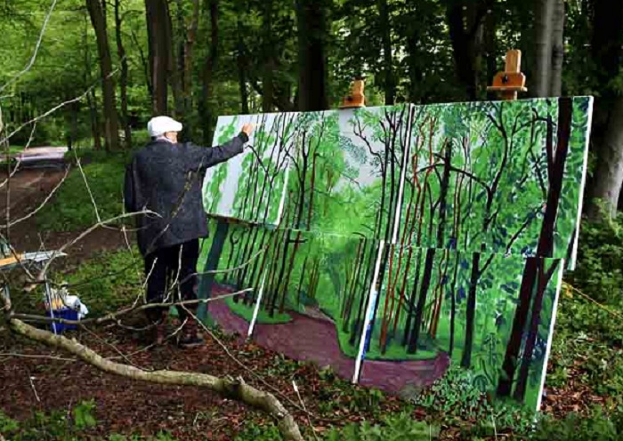 Пейзажи Йоркшира. Автор: David Hockney.