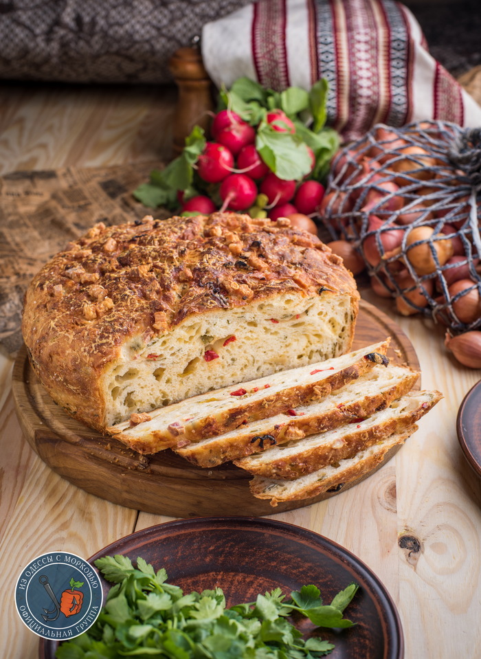 Простой хлеб с модификациями Из Одессы с морковью, Кулинария, Еда, Рецепт, Длиннопост, Фотография, Хлеб