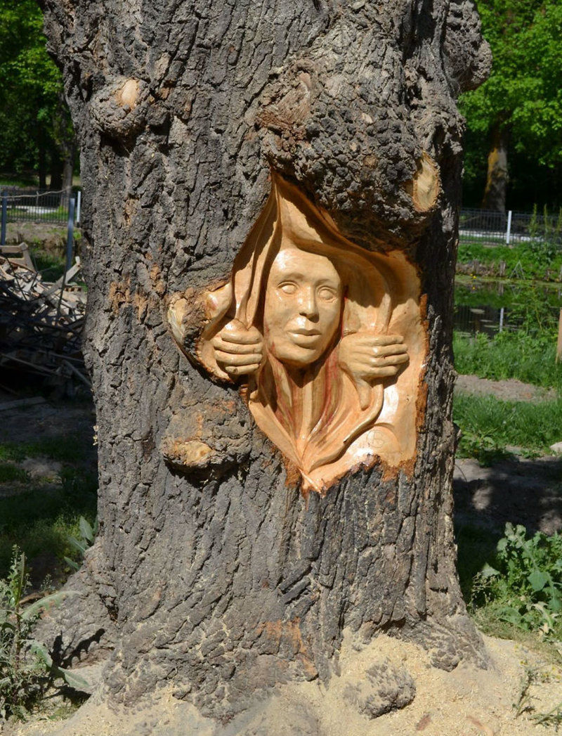 Румынский художник творит деревянные чудеса бензопилой art, Скульптуры, дерево, красиво, креатив, резьба по дереву, творчество, фото