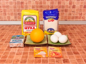 Апельсиновые маффины. Ингредиенты