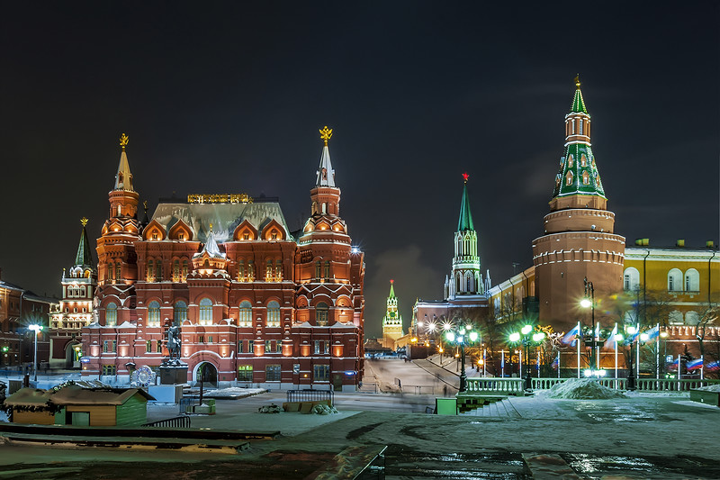 Огни новогодней Москвы Огни новогодней Москвы