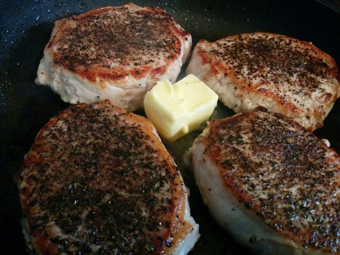 Свиные стейки с чесноком и гвоздикой Стейк, steak, свинина, Карбонад, рецепт, mrvalettcooking, мясо, длиннопост
