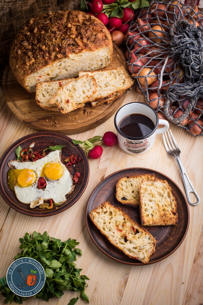 Простой хлеб с модификациями Из Одессы с морковью, Кулинария, Еда, Рецепт, Длиннопост, Фотография, Хлеб
