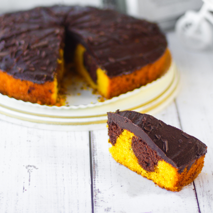 Шоколадно-тыквенный пирог. \ Фото: cheese-cake.ru. 3 фантастически вкусных пирога из тыквы, приготовить которые проще простого
