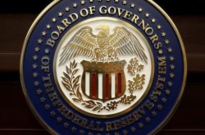The seal for the Board of Governors of the Federal Reserve System is displayed in Washington, U.S., June 14, 2017. REUTERS/Joshua Roberts The seal for the Board of Governors of the Federal Reserve System is displayed in Washington, U.S., June 14, 2017. REUTERS/Joshua Roberts