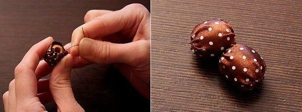 Бусы из атласных лент 4 Бусы из атласных лент