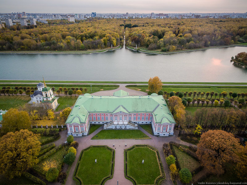 Осеннее КУСКОВО с высоты птичьего полета Кусково, факты, фото