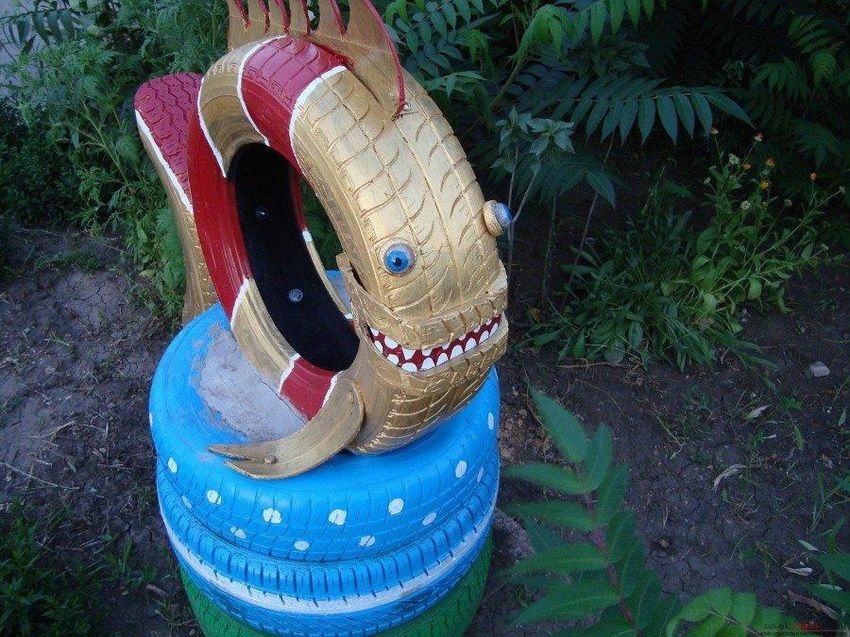 Изделия из покрышек своими руками