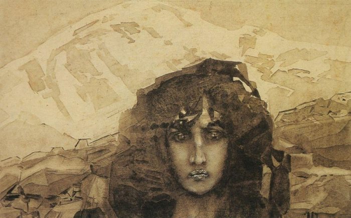 Михаил Врубель. Голова Демона, 1891 г. Михаил Врубель. Голова Демона, 1891 г.