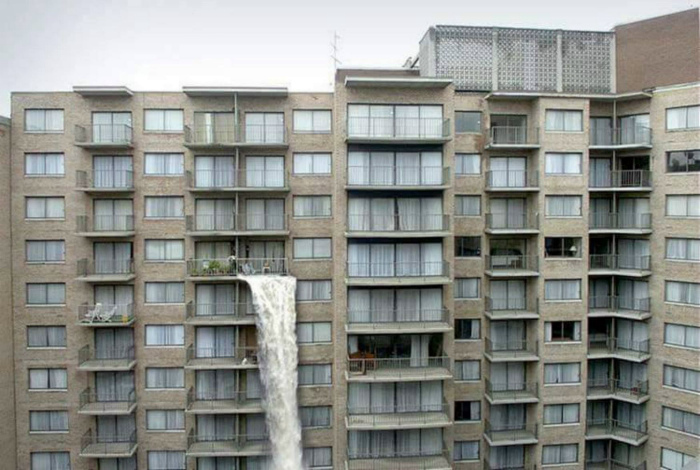Ниагарский водопад из квартиры. | Фото: Pinterest. 15 улетных фотографий о том, как людей обломала жизнь