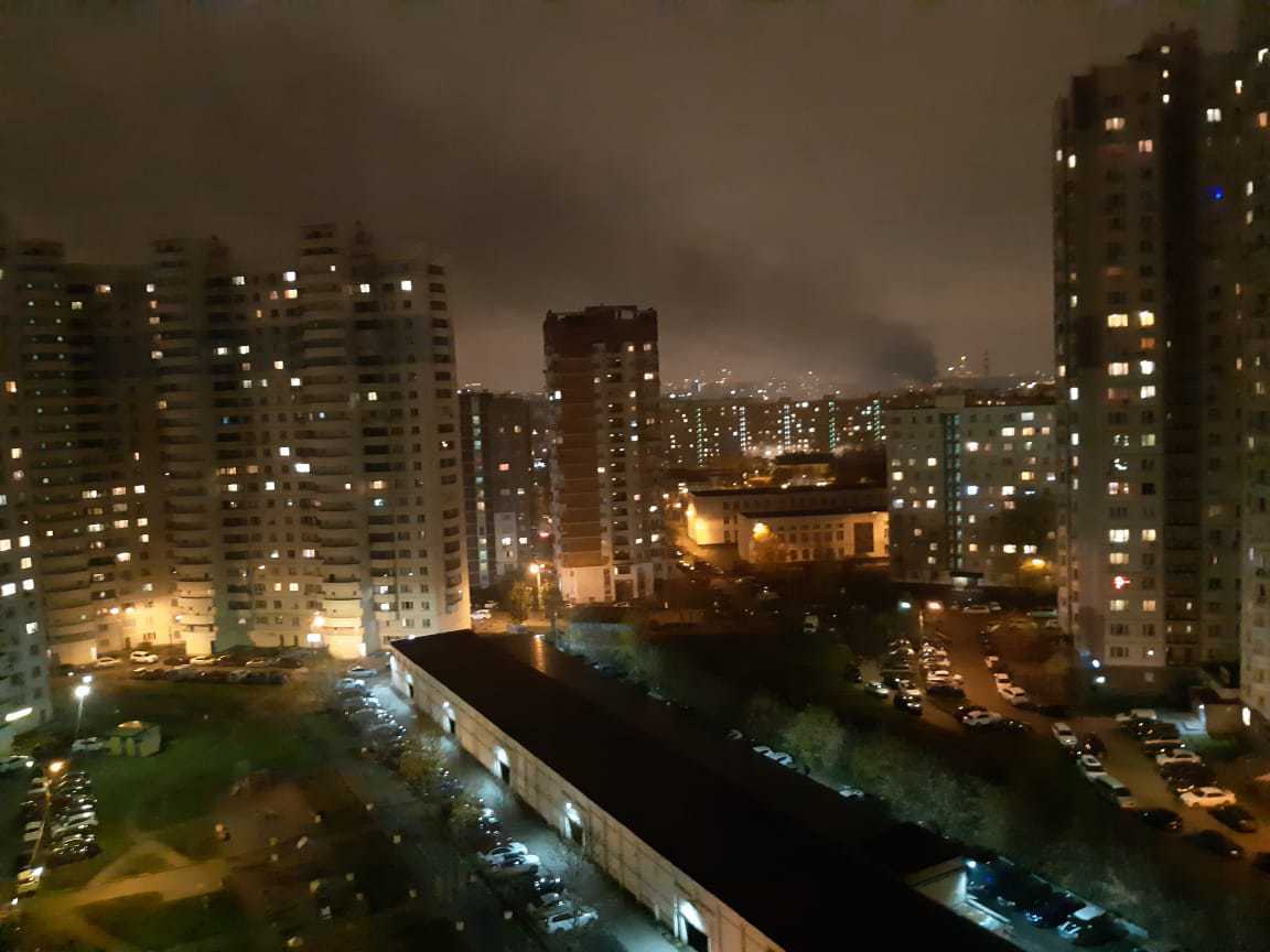 Пожар в ангаре на северо-востоке Москвы локализован