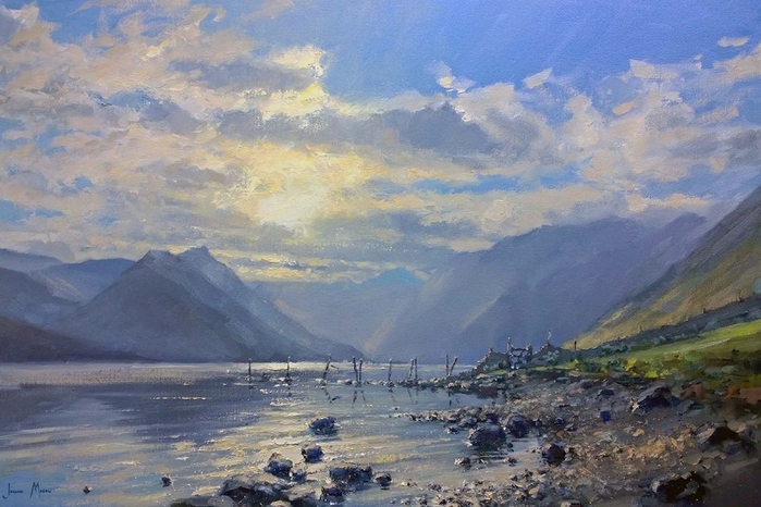 Last Light Over Crummock Water (700x466, 358Kb)