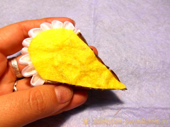 зажим Мороженое из атласных лент зажим Мороженое из атласных лент