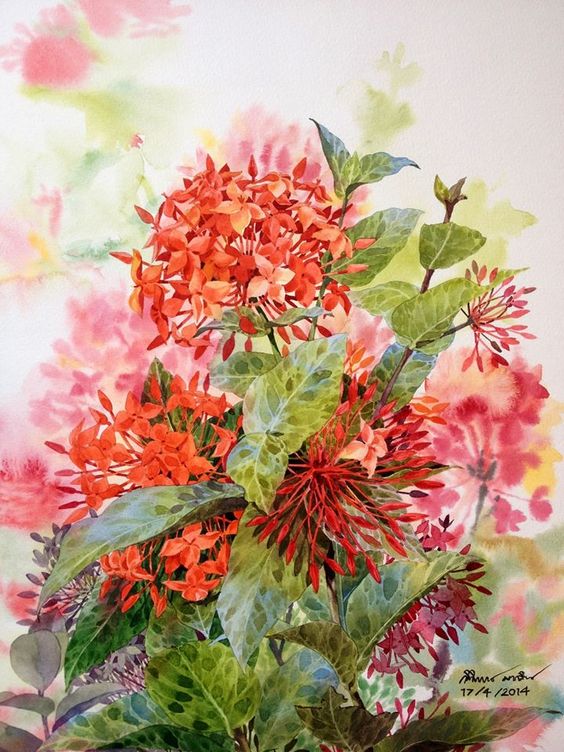 Flowers painting: 