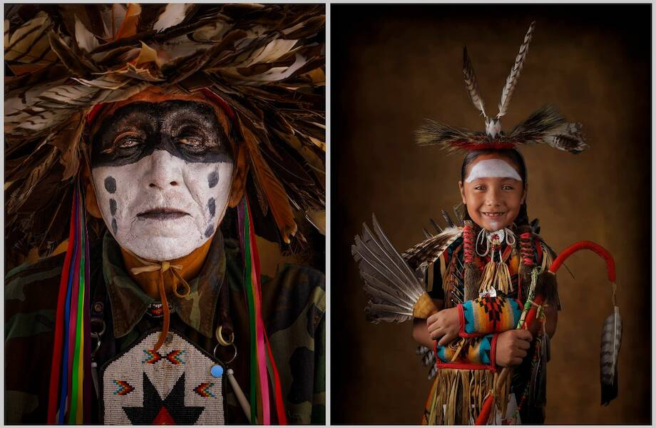 14 выразительных портретов коренных американцев