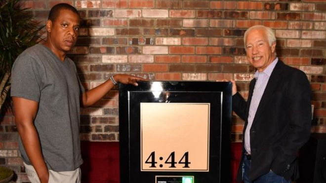 Jay Z with RIAA CEO Cary Sherman