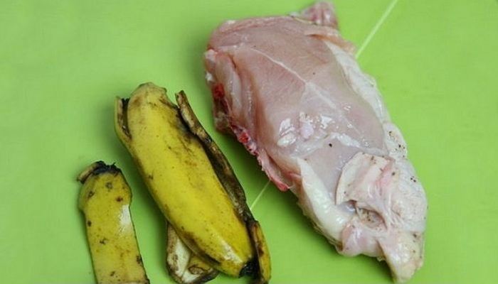 Банановая кожура поможет с размягчением мяса. Банановая кожура поможет с размягчением мяса.