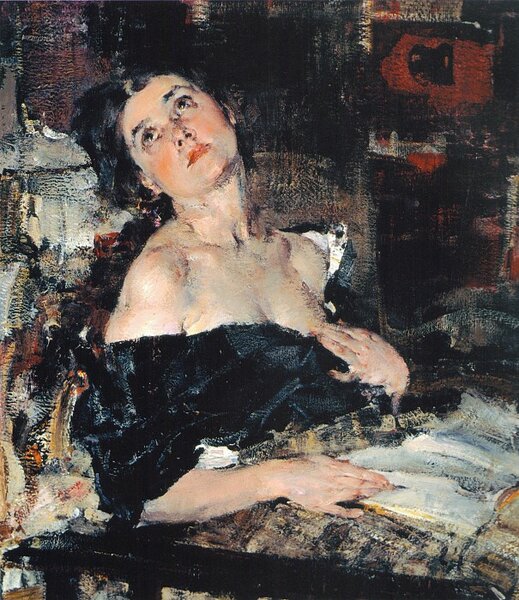Дама в чёрном. 1924 год.