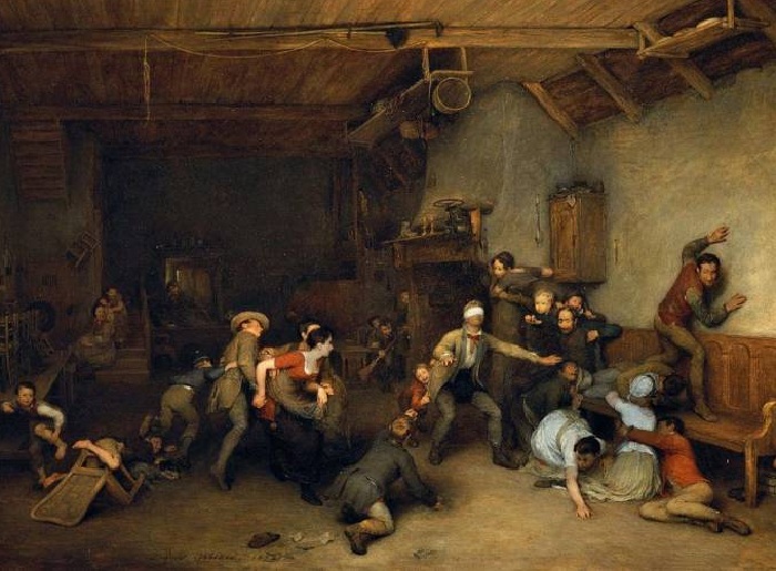 Дэвид Вилки (шотландец). «Blindmans Buff». (1812 год). Королевская коллекция, Лондон Дэвид Вилки (шотландец). «Blindmans Buff». (1812 год). Королевская коллекция, Лондон