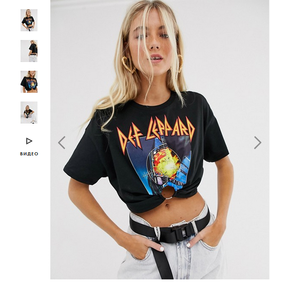 Идея переделки футболки от Bershka