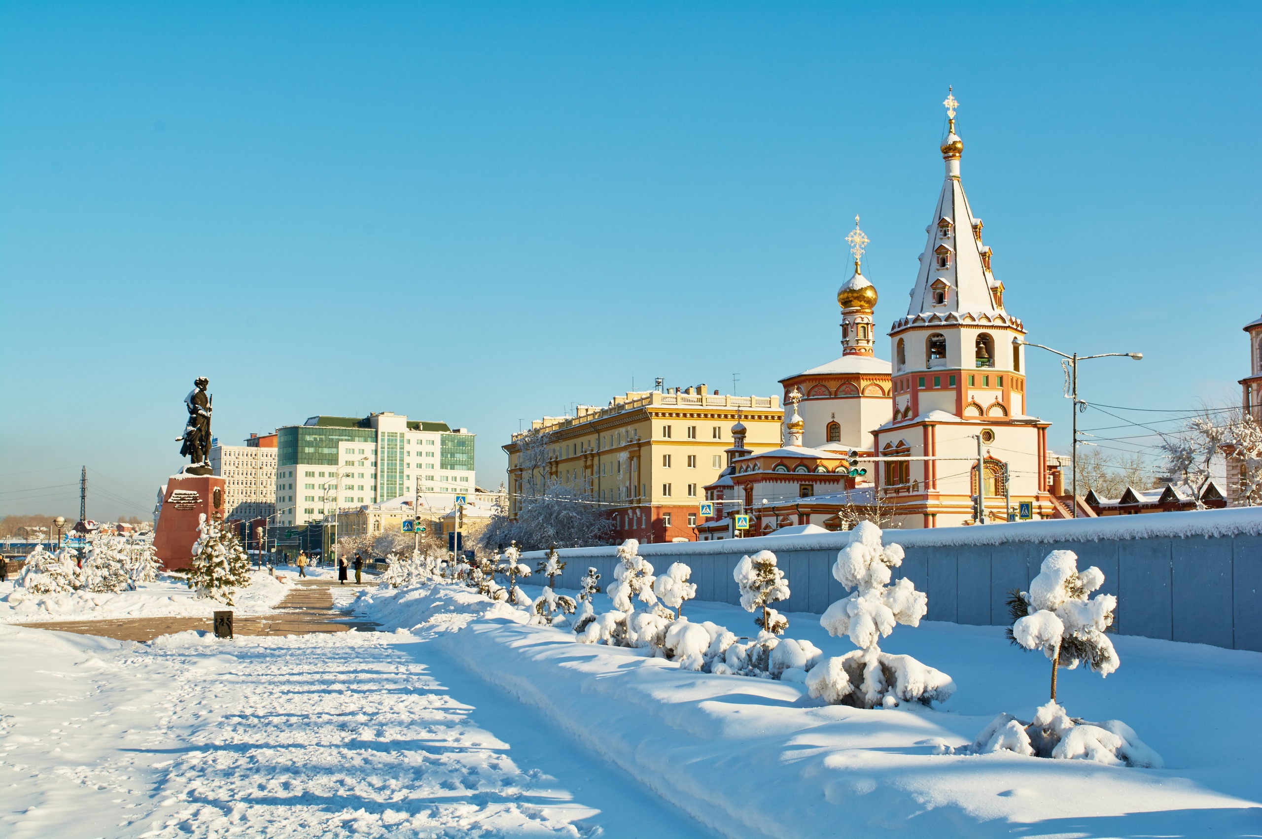 Иркутск город зима