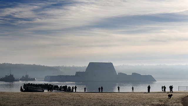 Новейший эскадренный миноносец США типа Замволт (Zumwalt). Архивное фото Новейший эскадренный миноносец США типа Замволт (Zumwalt). Архивное фото