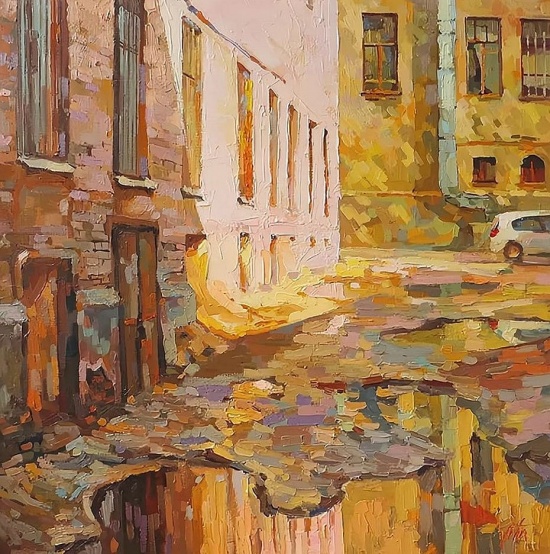 Художник Виктория Чижова. Московские крыши