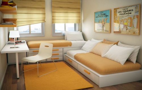 Дизайн маленькой квартиры - спальня
