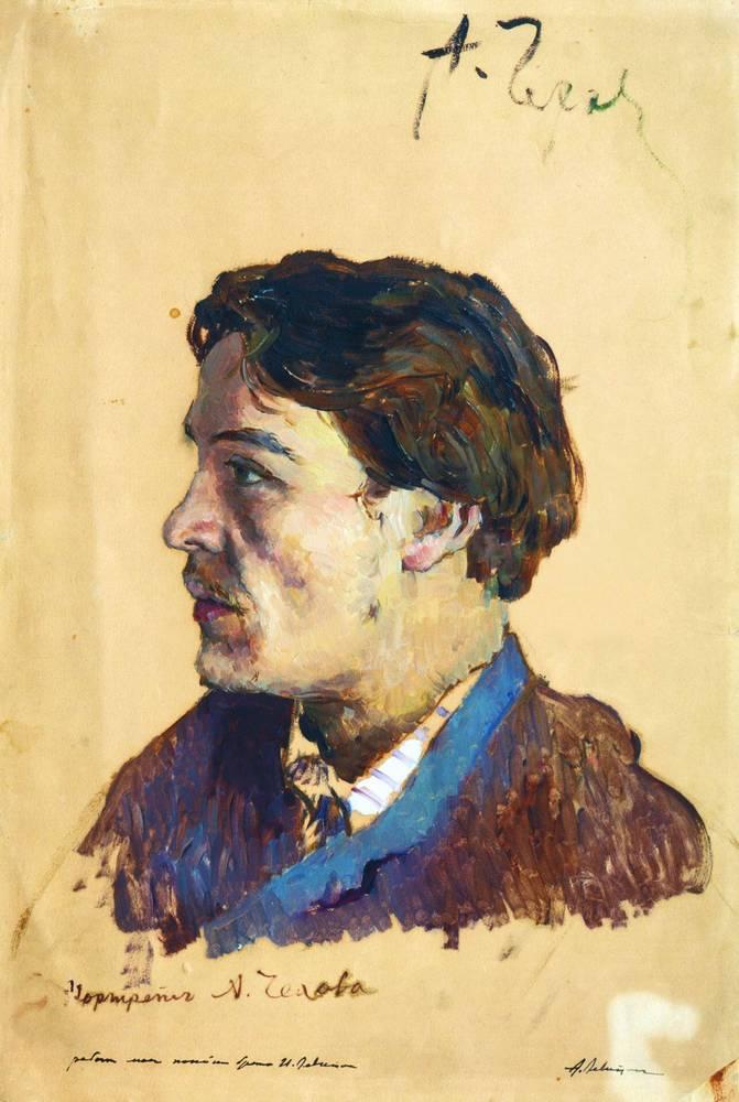 Портрет Чехова, написанный Левитаном