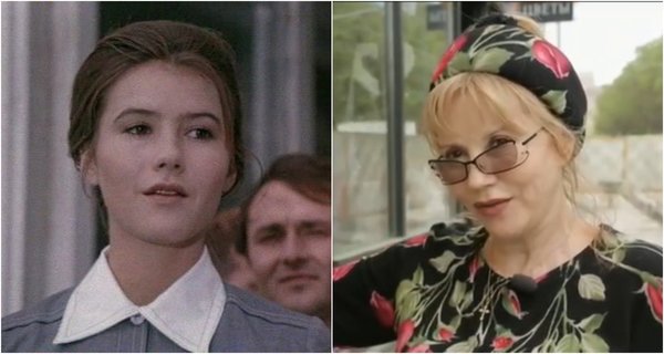Ирина Варлей в фильме "Юлька" (1972) и в телепередаче 2017 года на Первом канале