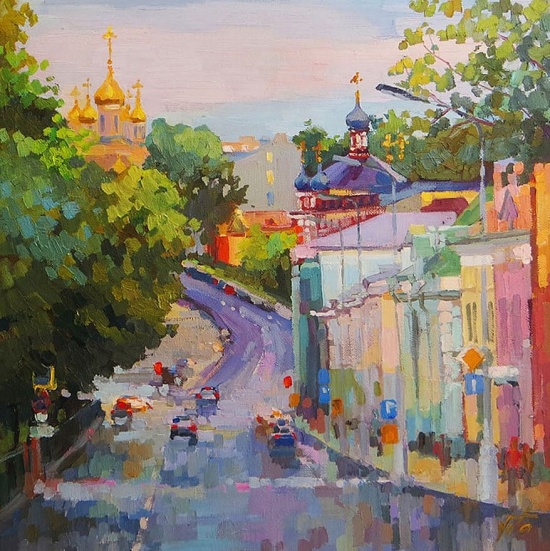 Художник Виктория Чижова. Московские крыши
