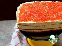 Селёдочный торт с красной икрой ингредиенты