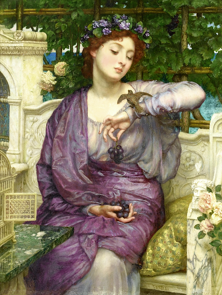 "Лесбия и её воробей", 1907