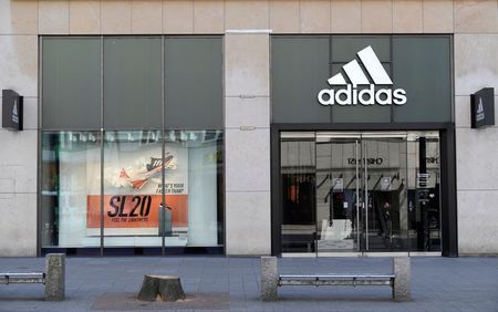 A closed Adidas store is pictured during the spread of the coronavirus disease (COVID-19) in Hamburg, Germany March 28, 2020. REUTERS/Fabian Bimmer A closed Adidas store is pictured during the spread of the coronavirus disease (COVID-19) in Hamburg, Germany March 28, 2020. REUTERS/Fabian Bimmer