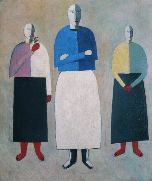 Три девушки. Казимир Северинович Малевич, 1932