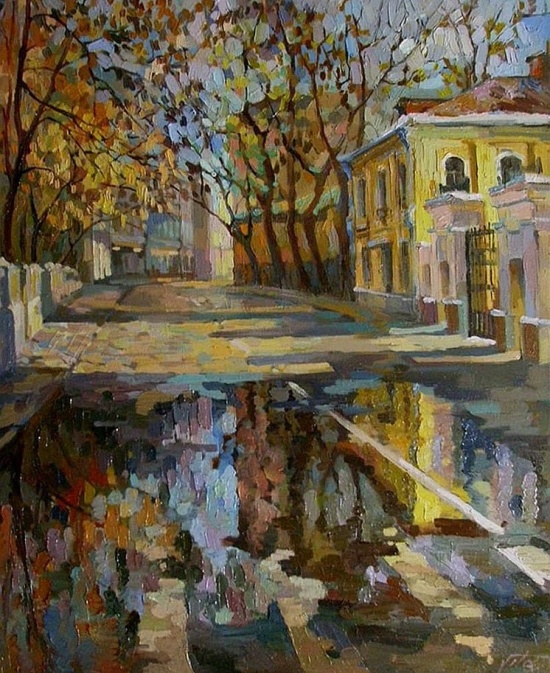 Художник Виктория Чижова. Московские крыши