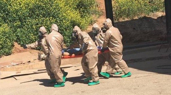 Подготовка провокации «Белых касок» попала на видео Подготовка провокации «Белых касок» попала на видео